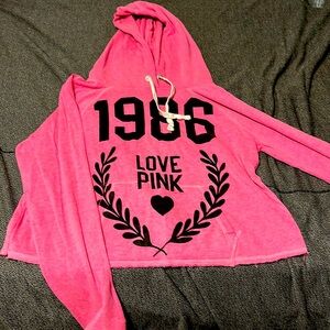VS Pink cropped hoody